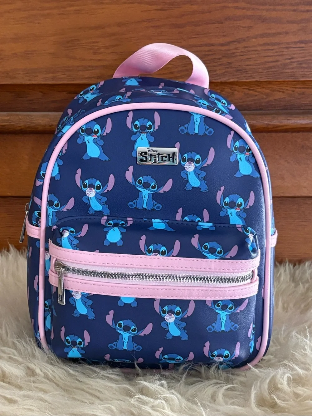 Disney Navy Stitch Mini Backpack